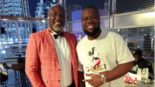 Senator Dino Melaye and Hushpuppi