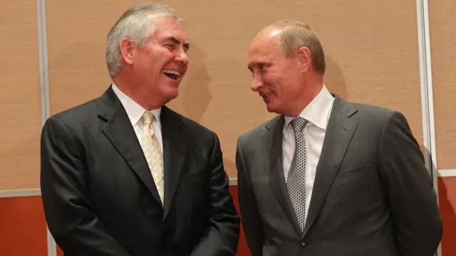 Рекс Тиллерсон и Владимир Путин