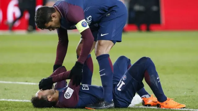 Neymar na Thiago Silva