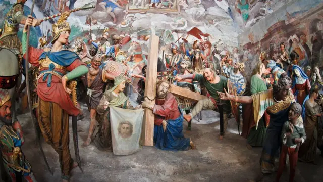 Reproducción de el Calvario de Jesús.