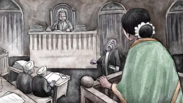 शेवटी रखमाबाईंचे पती, दादाजी भिकाजी, यांनी रखमाबाईंनी नांदायला यावं म्हणून कोर्टात केस दाखल केली.