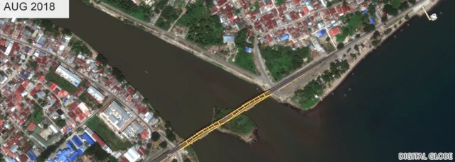 Jemalam bridge before the tsunami