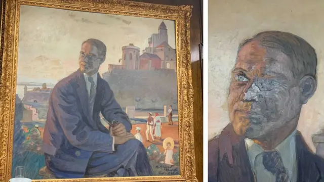 Сликар Марсел Амиге урадио је овај портрет Рајса на Калемегдану 1929. Пошто га је завршио тек после Рајсове сахране на лицу му је додао сенку смрти