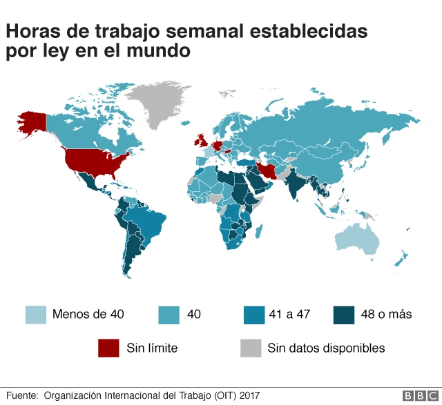 Mapa horas semanales