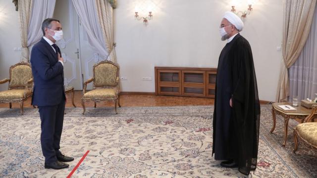 دیدار وزیر خارجه سوییس با حسن روحانی
