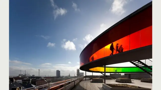 Музей искусств ARoS Aarhus Kunstmuseum в Орхусе (Дания)