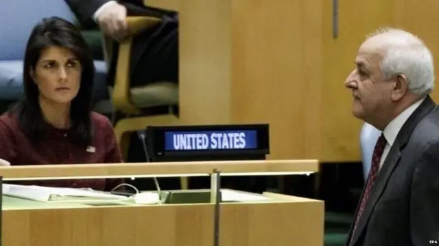 संयुक्त राष्ट्रांतील अमेरिकेच्या सदस्य निकी हॅले