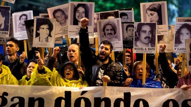 Manifestación en Uruguay
