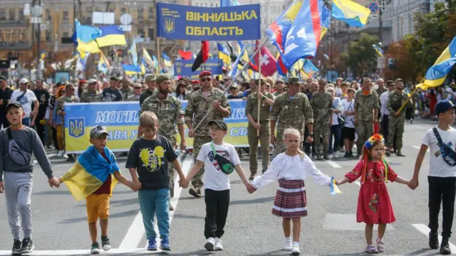 Парад по случаю дня независимости Украины