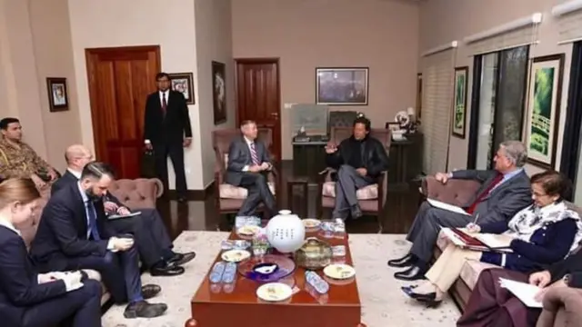 عمران خان اور لنزی گریم کی ملاقات