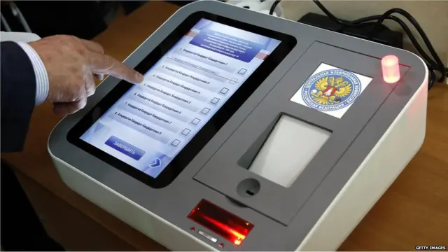 वोट देता एक व्यक्ति