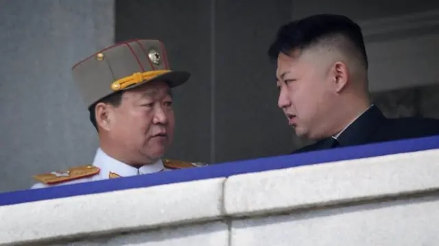 Choe, quite literally Kim's right-hand man at an event in Pyongyang
