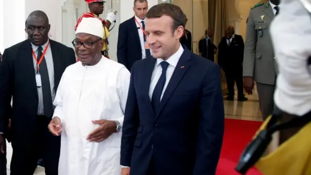 Boubakar Keita na Emmanuel Macron