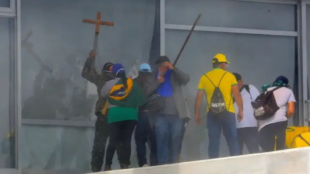 Invasores del palacio en Brasilia