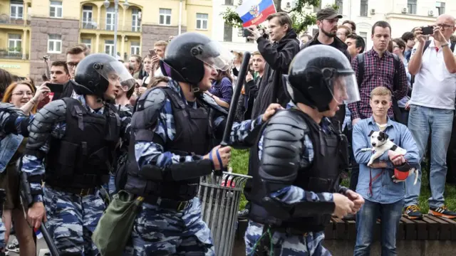 Полиция на митинге