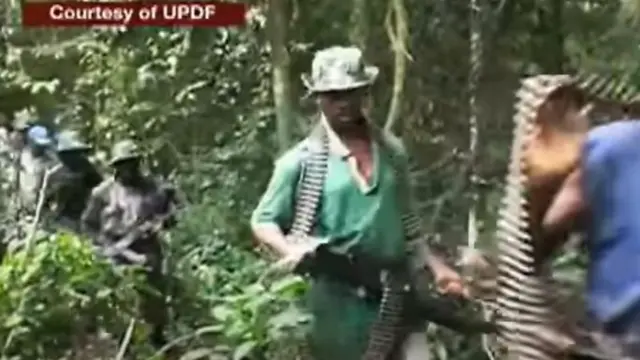 Des images des ADF obtenues par l'armée ougandaise ont été diffusées à la télévision.