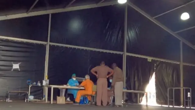 Hema hilo lililopo katika hospitali ya Sebokeng liliwekwa katika eneo la kuegesha magari