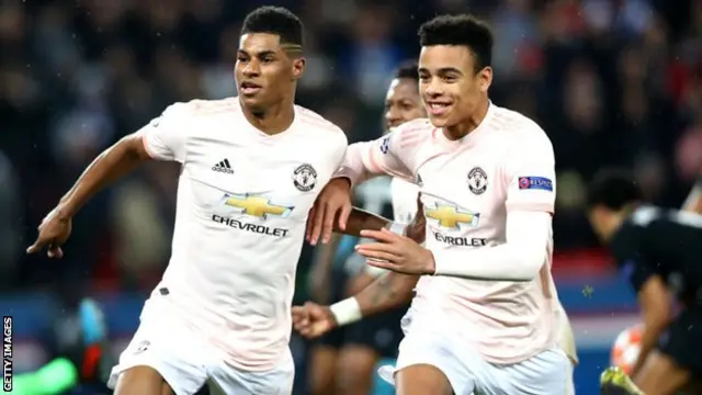 Marcus Rashford na Mason Greenwood