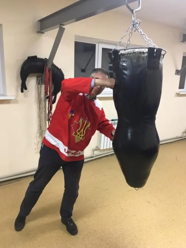 Роман Ващук у тренувальному центрі Нацполіції в Северодонецьку