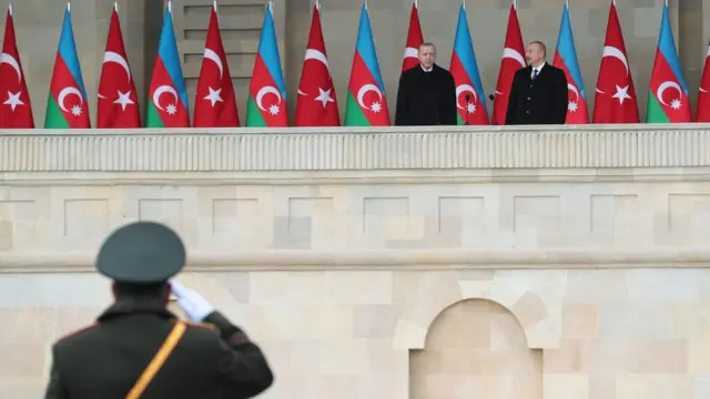 Cumhurbaşkanı Recep Tayyip Erdoğan ve Azerbaycan Cumhurbaşkanı İlham Aliyev
