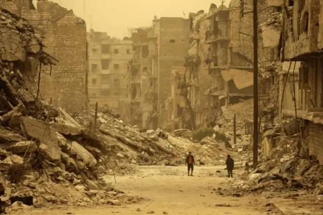 Russian forces were accused of indiscriminately bombing Syrian cities like Aleppo