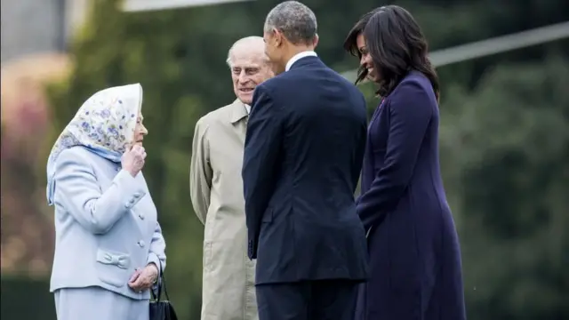 Barack Obama na mkewe Michelle walisema Prince Philip na Malkia walikuwa "tayari wamekaa kwenye ulingo wa ulimwengu kwa zaidi ya nusu karne