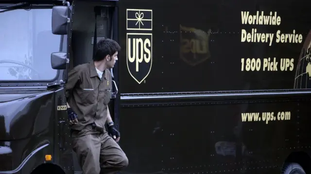 Entregador da UPS