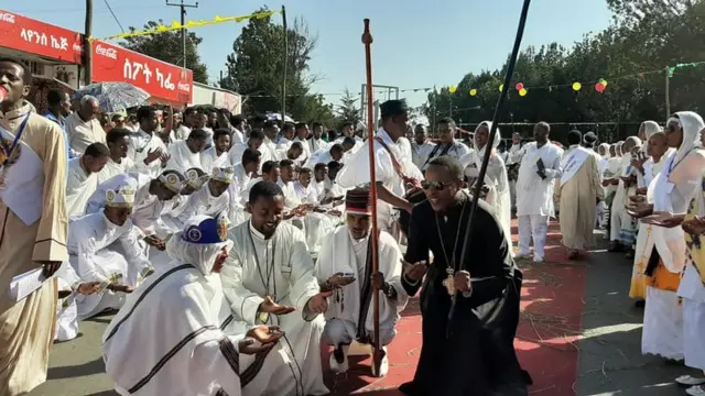 Barsiisaa Mikaa'il Taaddasaa hordoftoota amantii Ortodoksii waliin wayita ayyaana cuuphaa kabajan