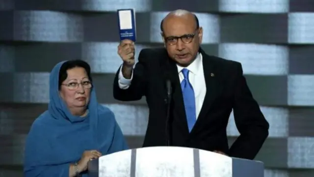 इराक की जंग में मारे गए पाकिस्तानी-मूल के फ़ौजी कैप्टन हुमायूं ख़ान के पिता खिज़्र ख़ान ने