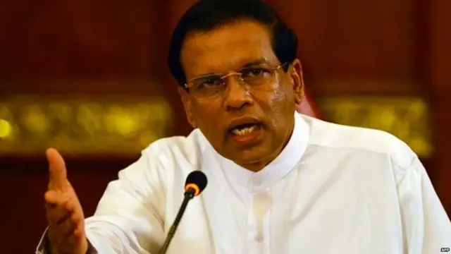 श्रीलंकेचे अध्यक्ष मैत्रीपाल सिरीसेना