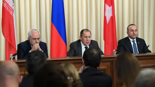 Zarif, Lavrov ve Çavuşoğlu