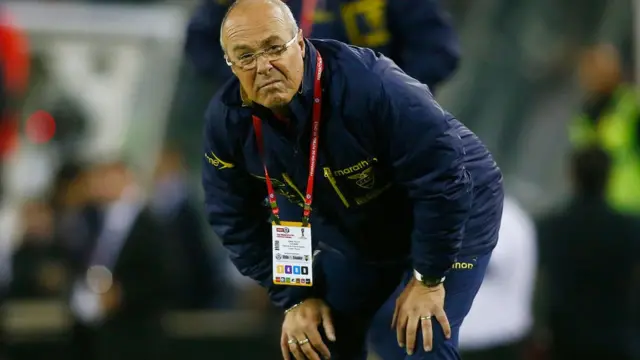 Jorge Célico durante la eliminatorias al Mundial de Rusia 2018.