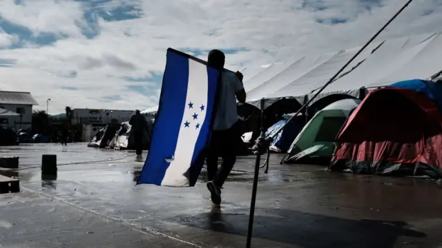 Refugio para migrantes en Tijuana.