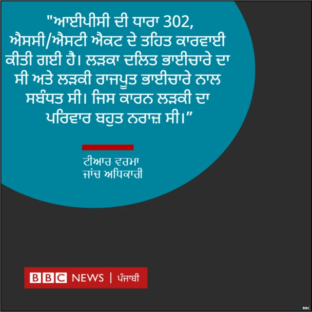 ਉੱਚ ਜਾਤ ਕੁੜੀ ਅਤੇ ਦਲਿਤ ਮੁੰਡੇ ਦੀ ਪ੍ਰੇਮ ਕਹਾਣੀ