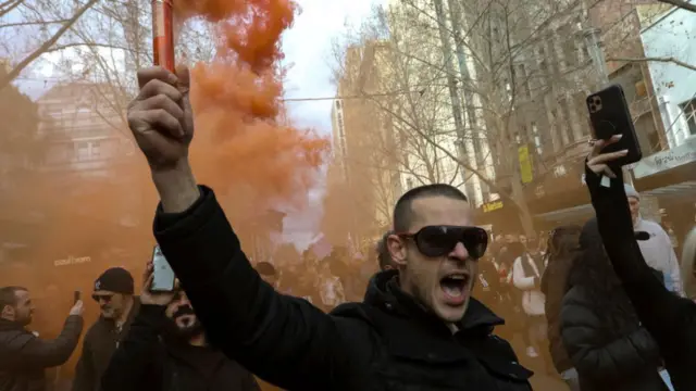 Protesta en Melbourne