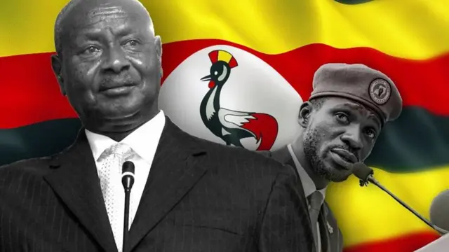 Yoweri Museveni and Bobi Wine
