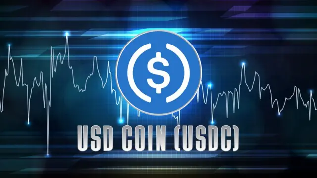 Graphique de la cryptomonnaie numérique USD Coin (USDC)