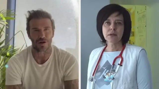 Beckham avugas ko ashaka kwerekana "igikorwa kidasanzwe kiriko kirarangurwa na Iryna hamwe n'abandi bavuzi nkawe ivyo bariko barakora"