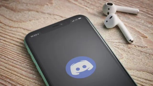 Logo de Discord en un iPhone