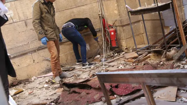 انفجار في محيط الكاتدرائية المرقسية في القاهرة