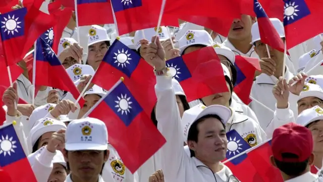 Manifestación protaiwanesa.