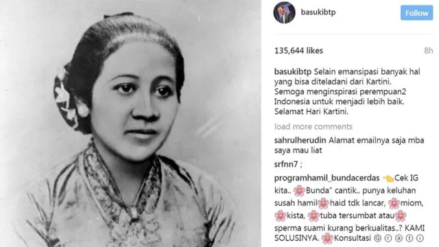 Ahok, selamat kartini