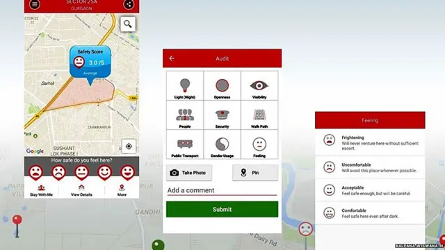 با استفاده از اپلیکیشن های مختلف مثل "سیف‌تی پین" و "هرس مپ" برای برجسته کردن مشکل استفاده شده است