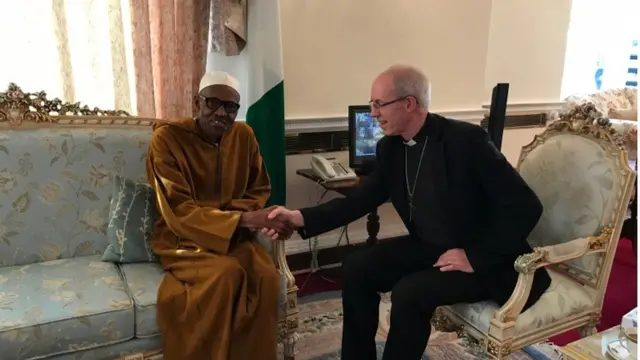 Shugaba Buhari da Archbishop na Canterbury Justin Welby