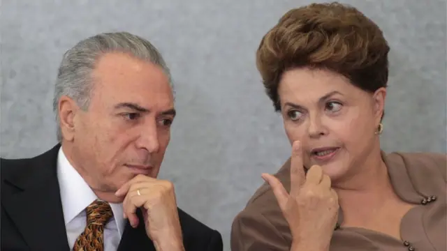 Michel Temer e Dilma Rousseff