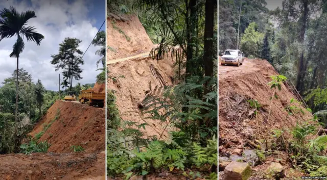 Sinharaja road development project