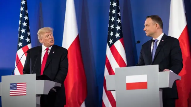 Donald Trump và Andrzej Duda
