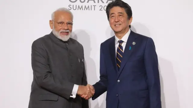 નરેન્દ્ર મોદી અને શિન્ઝો આબે