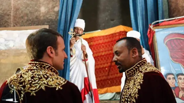 ፕሬዚዳንት ማክሮና ጠቅላይ ሚኒስትር ዐብይ አሕመድ