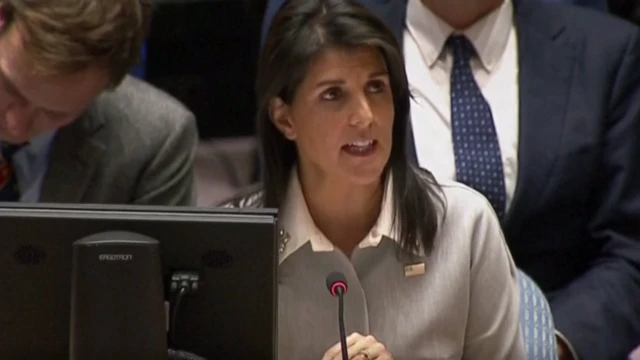 ਸੰਯੁਕਤ ਰਾਸ਼ਟਰ ਵਿੱਚ ਅਮਰੀਕੀ ਸਫ਼ੀਰ ਨਿੱਕੀ ਹਾਲੇ